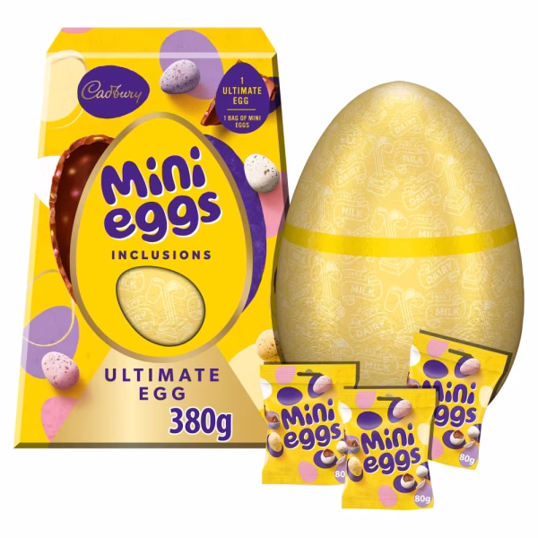 Cadbury Mini Eggs Inclusions Ultimate Egg 380g