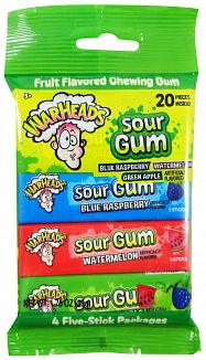 Warheads Sour Gum 4 Pack 50g *USA*