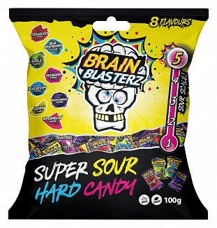 Brain Blasterz Hard Candy Super Sour 100g