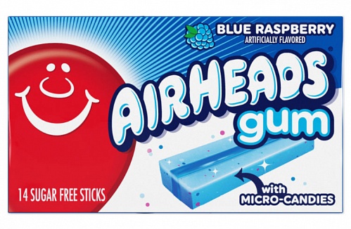 Airheads Gum Blue Raspberry 34g  *USA*