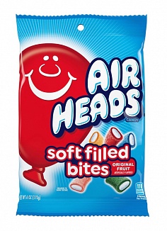 Airheads Soft Filled Bites Original Fruit Peg Bag 170g  *USA*