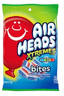 Airheads Xtremes Bites Blue Raspberry Peg Bag 170g  *USA*