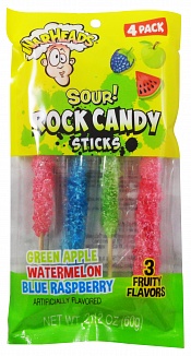 Warheads Sour! Rock Candy Sticks 60g *USA*