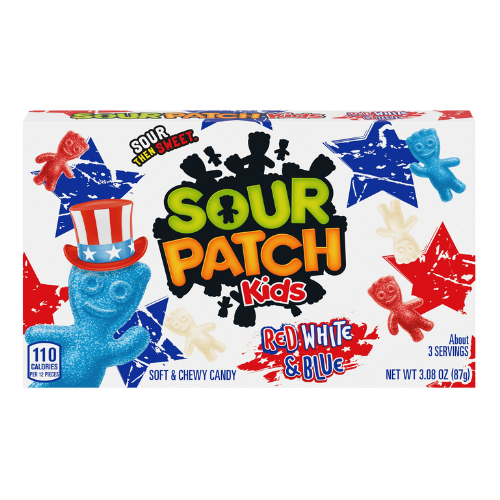 Sour Patch Red White and Blue Theatre Box 87g *USA*