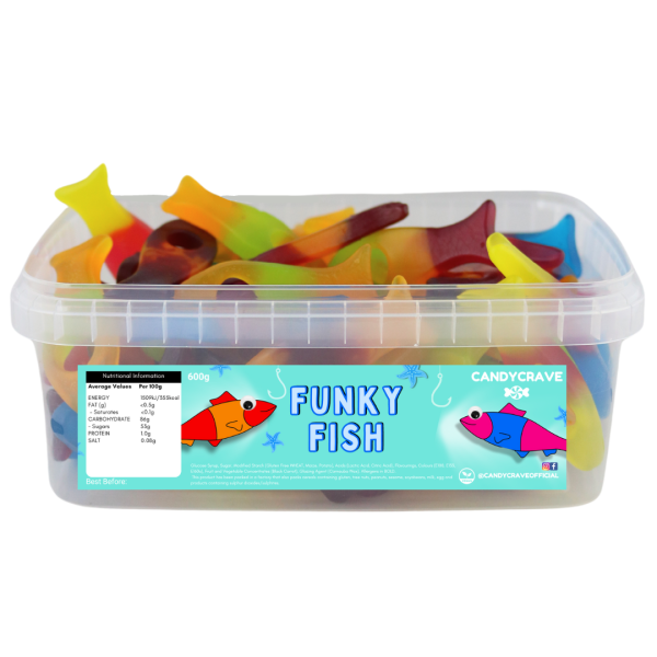 Candycrave Funky Fishes Tub 600g